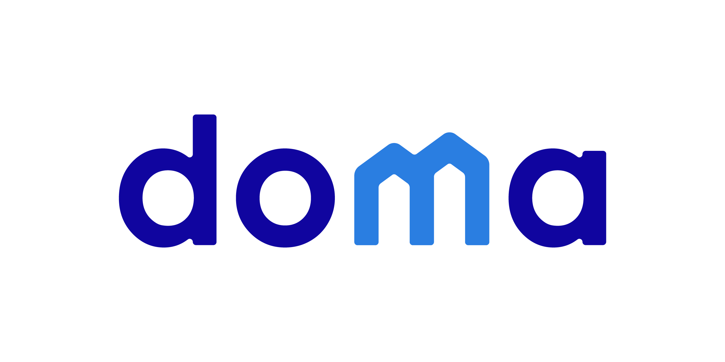 Doma logo featuring the company name with a stylized house icon integrated into the "m".
