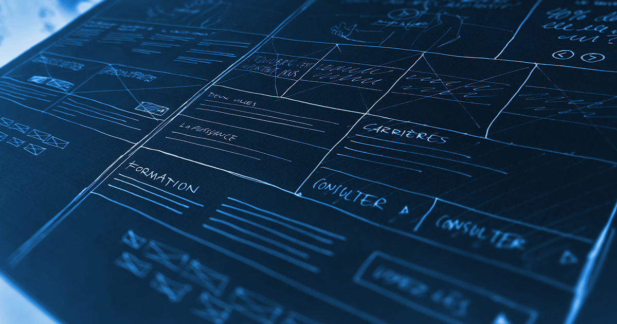 a blueprint sketch image